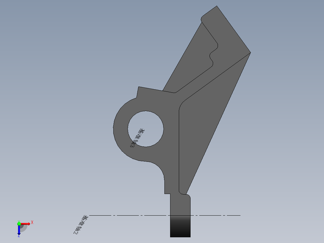 CA6140车床831009杠杆的钻2-M6螺纹孔夹具设计及加工工艺装备含4张CAD图-版本1俯视图