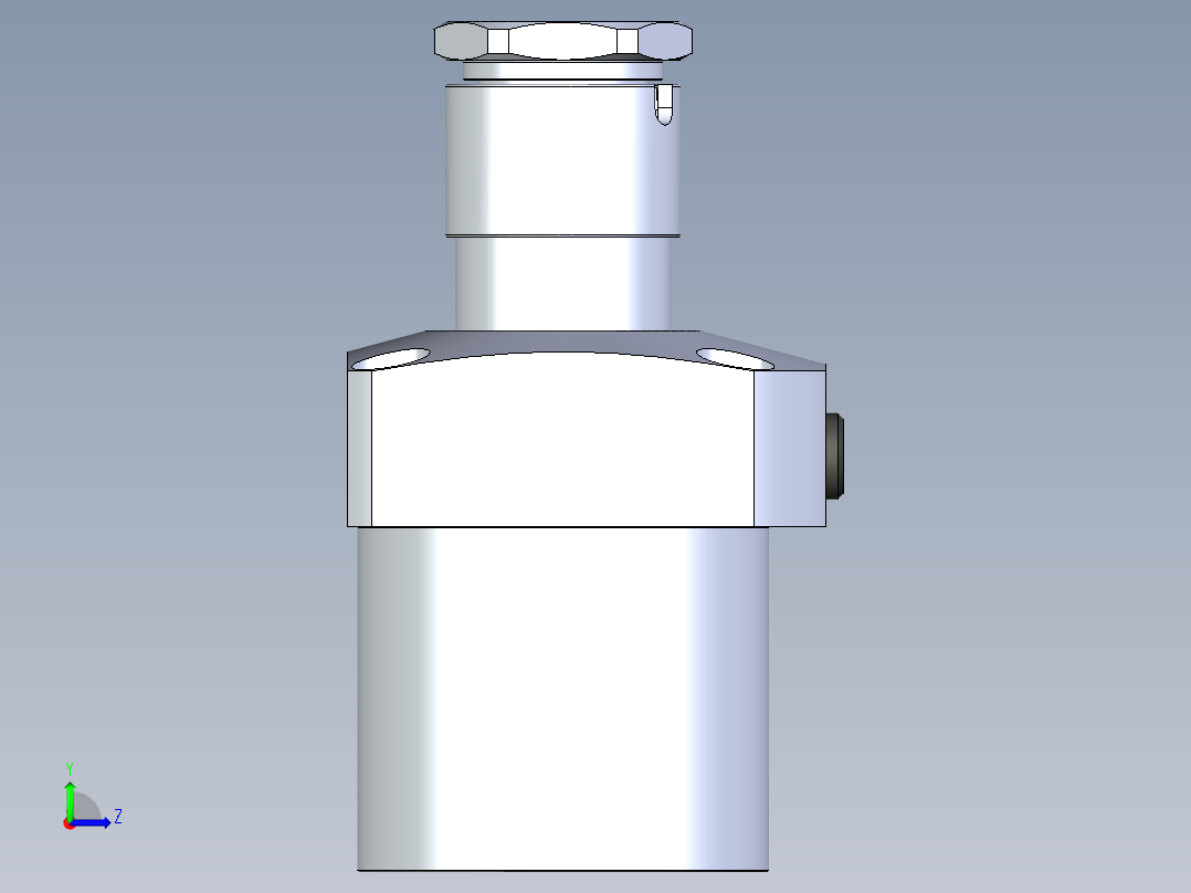 KOSMEKLG1050-CL-Y30多系列多零件图纸模型左视图