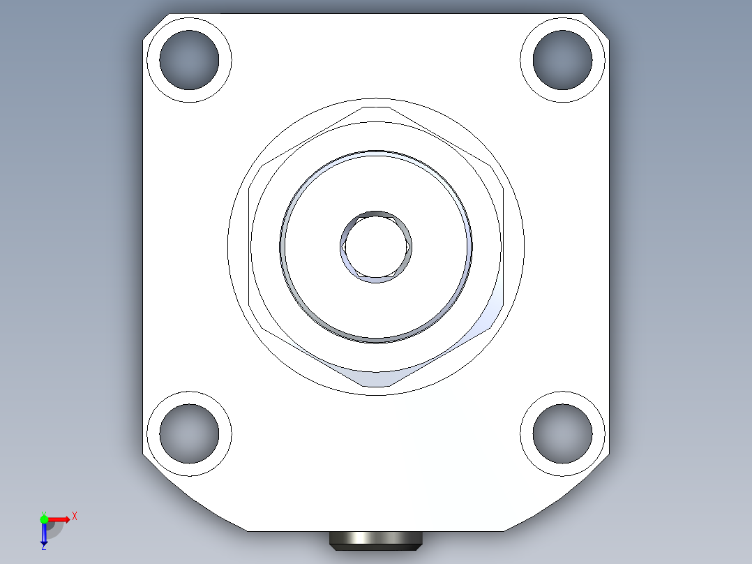 KOSMEKLG1050-CL-Y30多系列多零件图纸模型俯视图