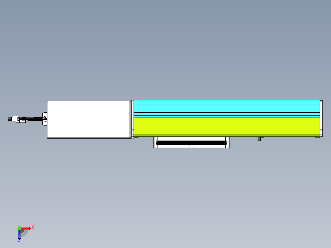威洛博VBC同步带传动一无尘环境VBC17-L45-S150-BR-ZP75-C3俯视图