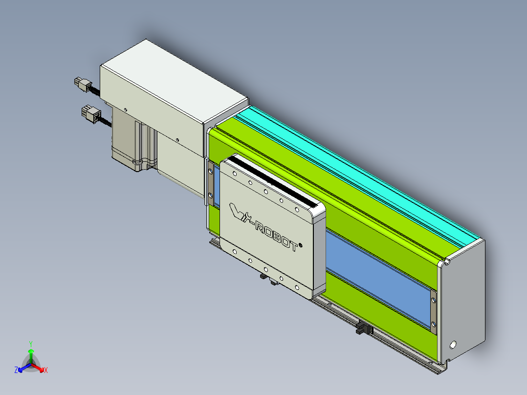 威洛博VBC同步带传动一无尘环境VBC17-L45-S150-BR-ZP75-C3正等轴测图