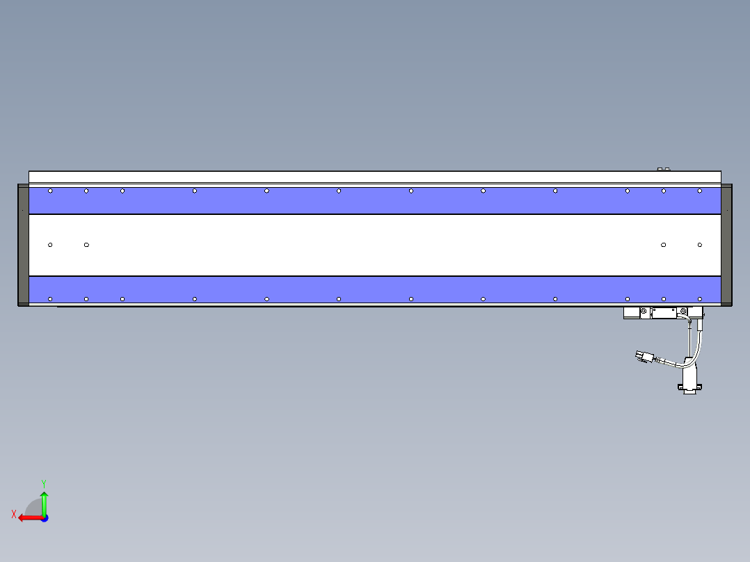 威洛博VL系列3d模型模组VL17E1Y-S800后视图