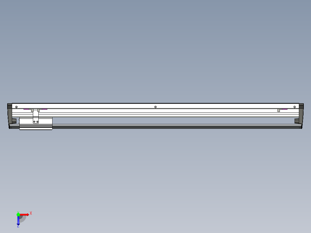 威洛博VL系列3d模型模组VL17E1Y-S800俯视图