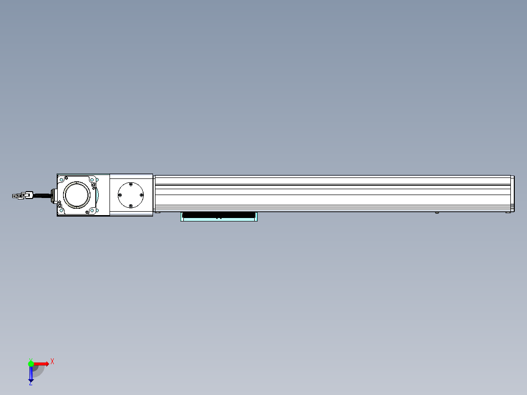 威洛博VBC同步带传动一无尘环境VBC14-L45-S450-BL-ZP75-C3俯视图