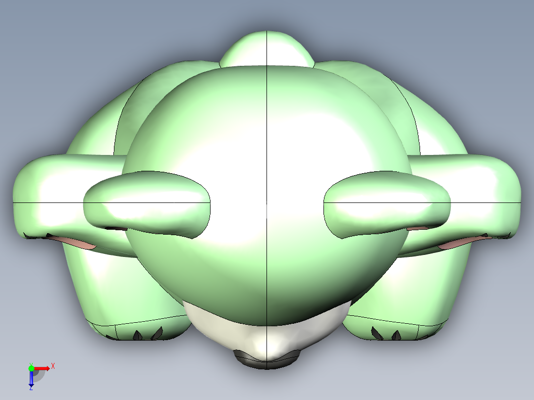 可爱的泰迪熊俯视图