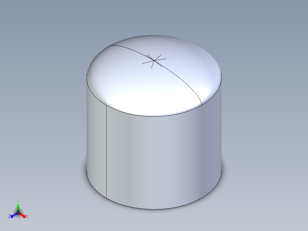 CPVC管件20-Sch80_Cap_FPT_9848-007 _0.75in正等轴测图