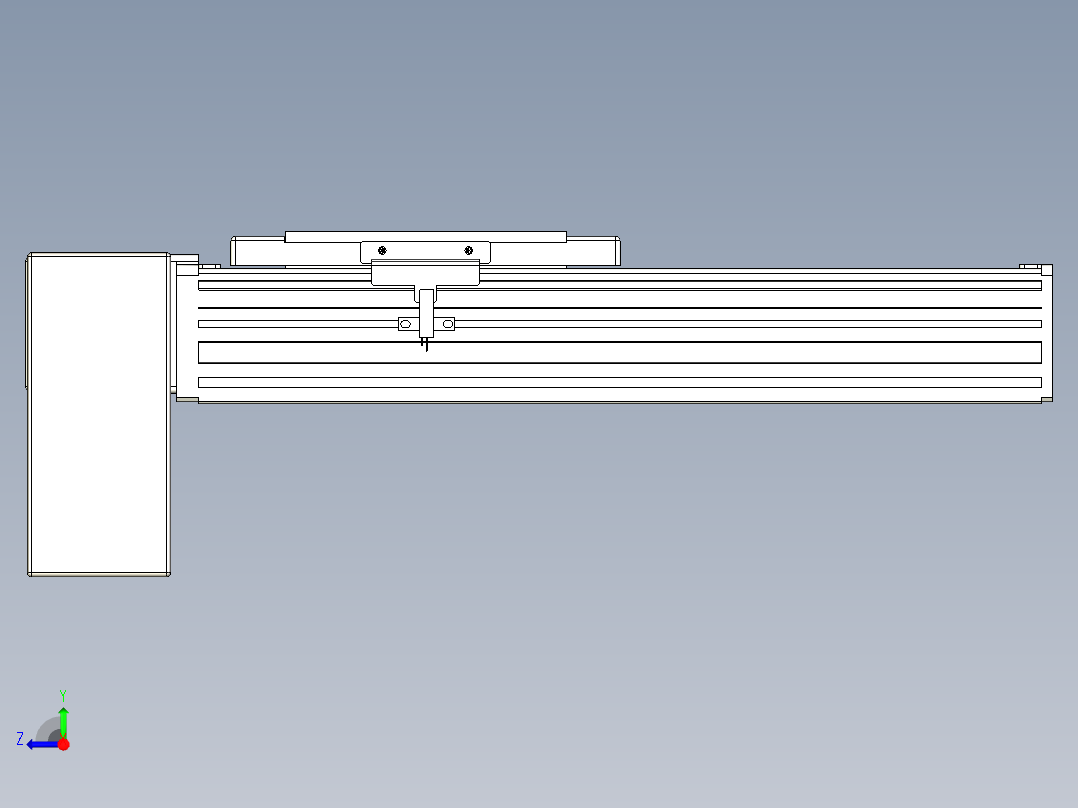 同步带全封闭直线模组TPA-HCB-14D-120-L150-RP-C-P40-N3右视图