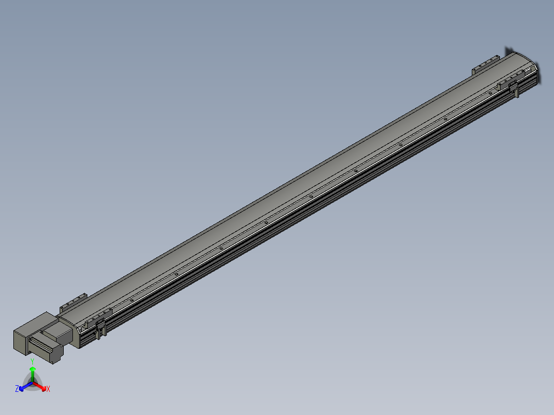 直线模组WG-LHB12-S1800-BL设计图纸正等轴测图