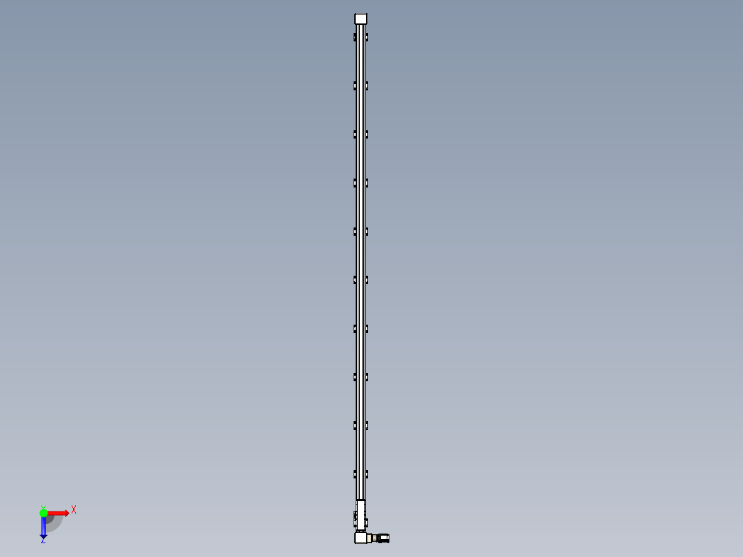 同步带滑台-欧规B8-L176-S3900-L-ZP40-D3-N5俯视图