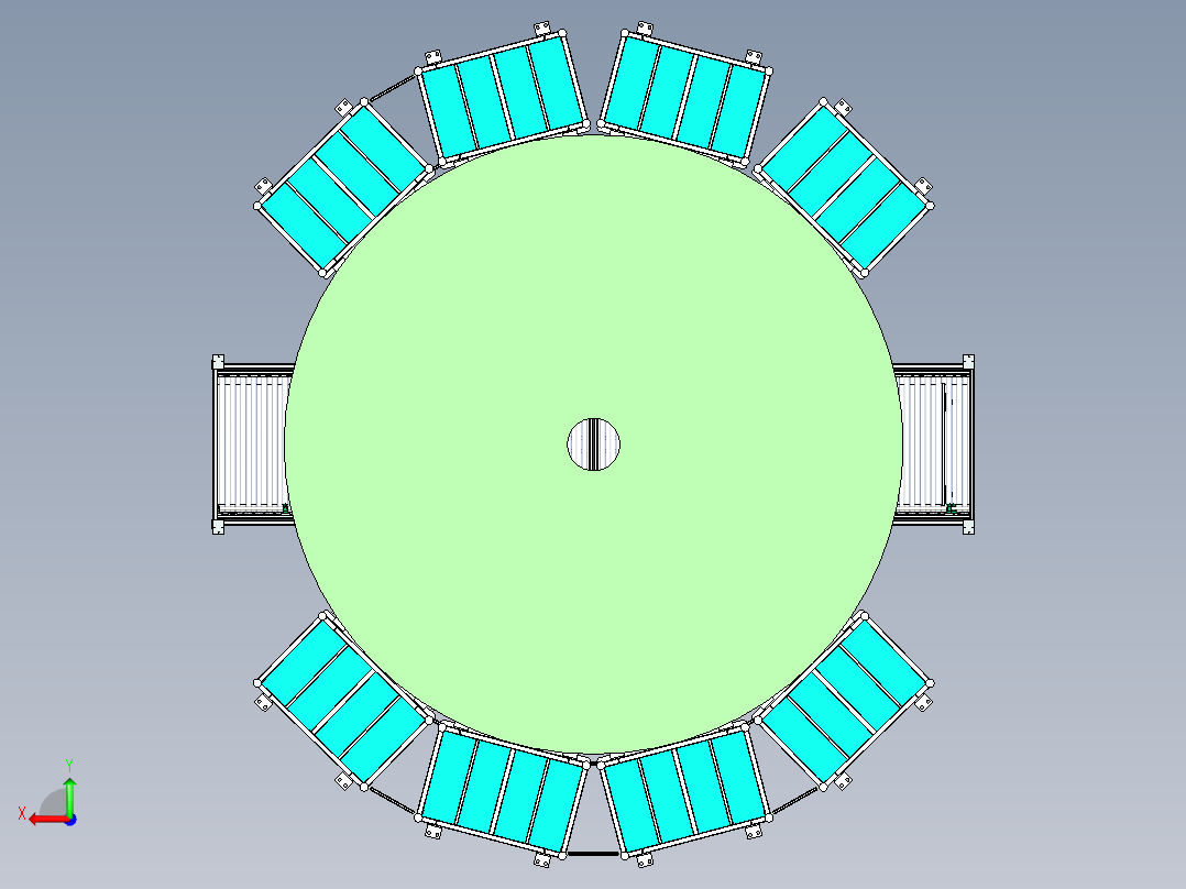 书本架机器人分拣工作站三维模型资料后视图
