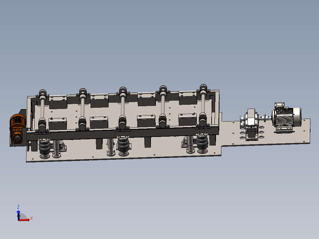 新型气囊升降式振动台（sw16可编辑+工程图）