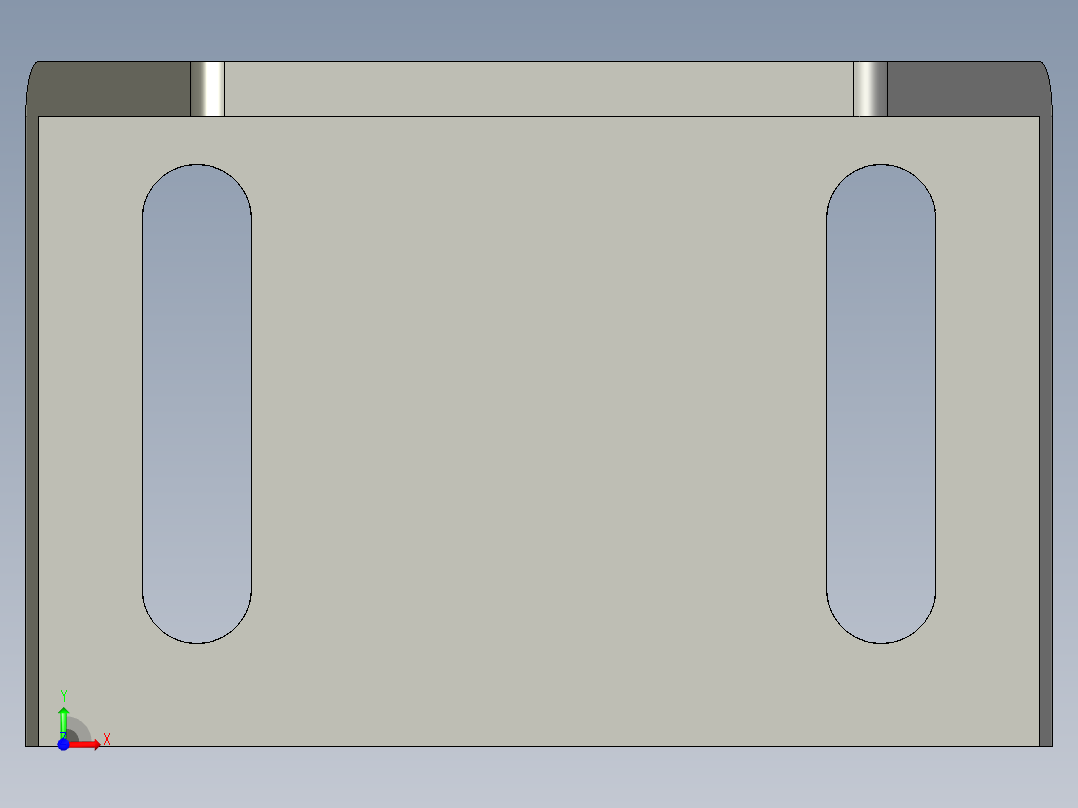 基恩士CV-R11bracket_kc图纸模型前视图