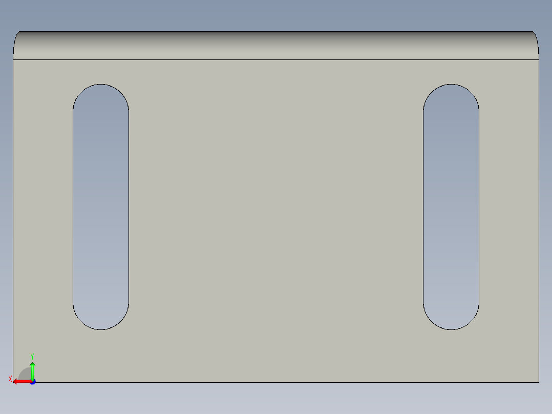基恩士CV-R11bracket_kc图纸模型后视图