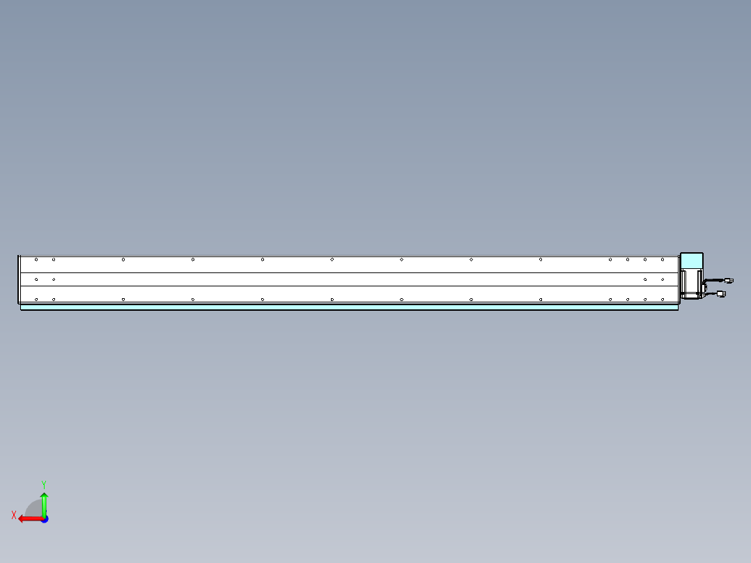 威洛博VBC同步带传动一无尘环境VBC14-L45-S1600-BRD-ZP40-C3后视图