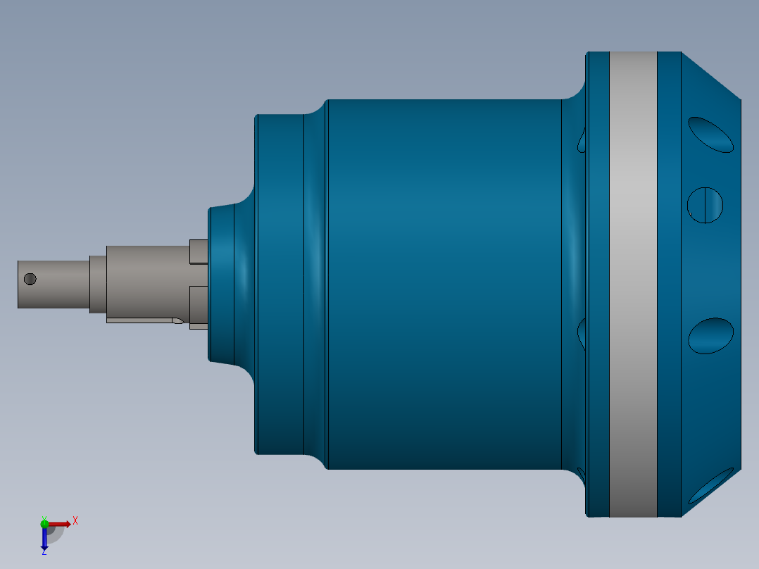 斜盘式轴向柱塞泵俯视图