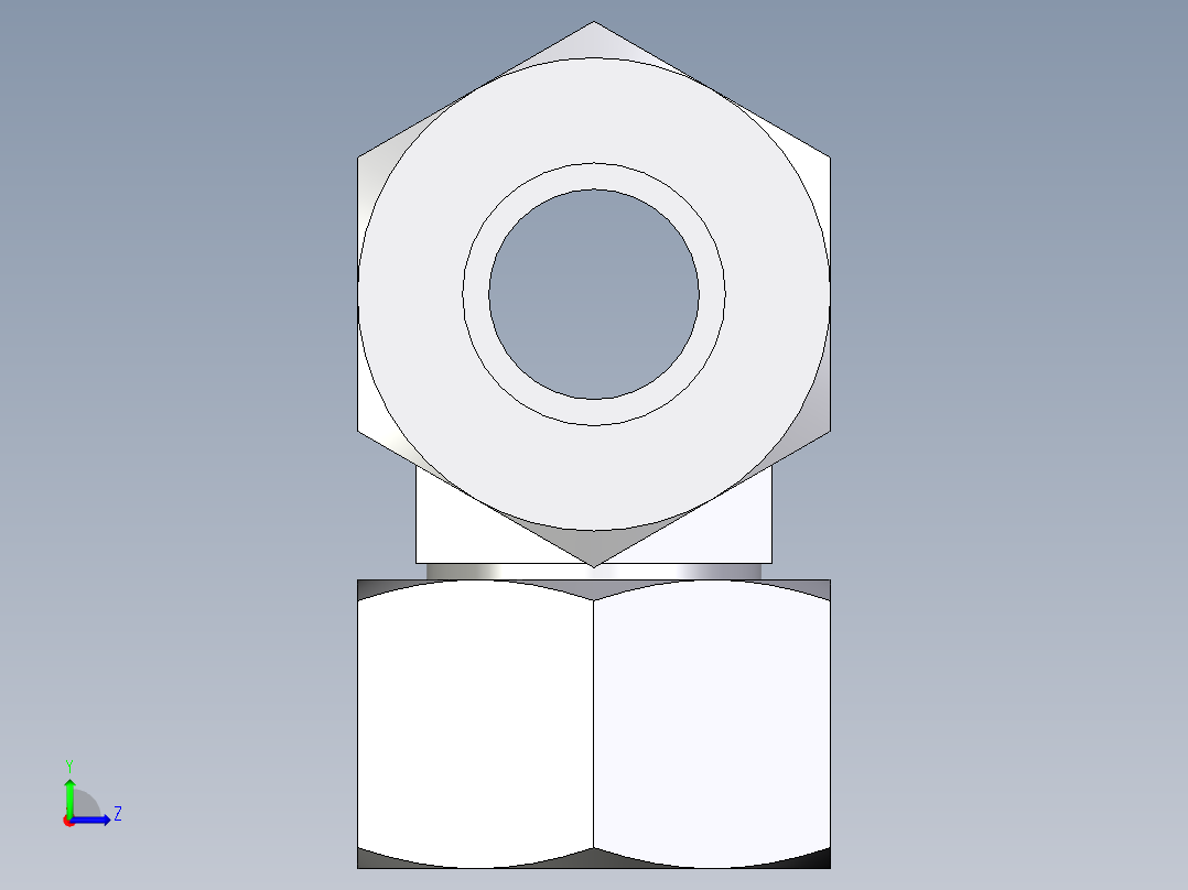 卡套式工业通用硬管接头EO_Swivel_nut_branch_tee_ET20SCF左视图
