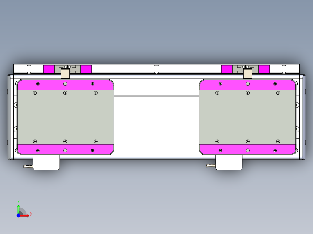 威洛博LC系列3d模型模组2LC14S1Y-S100前视图