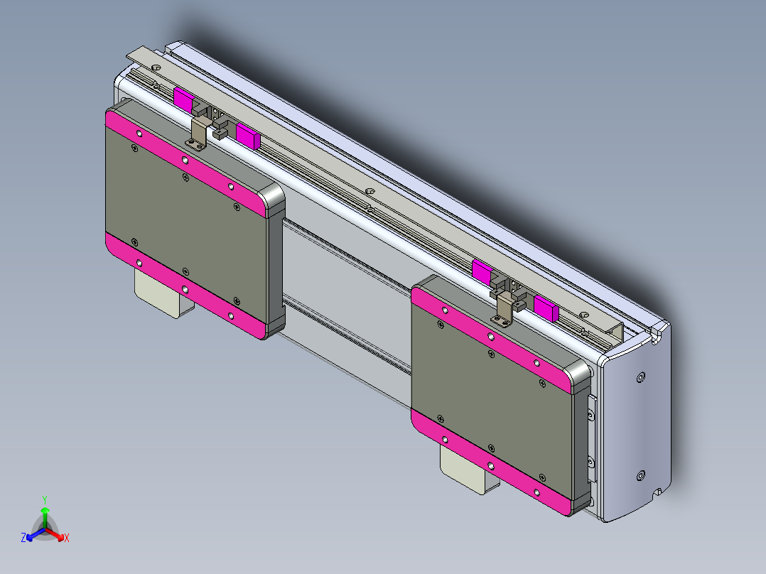 威洛博LC系列3d模型模组2LC14S1Y-S100正等轴测图