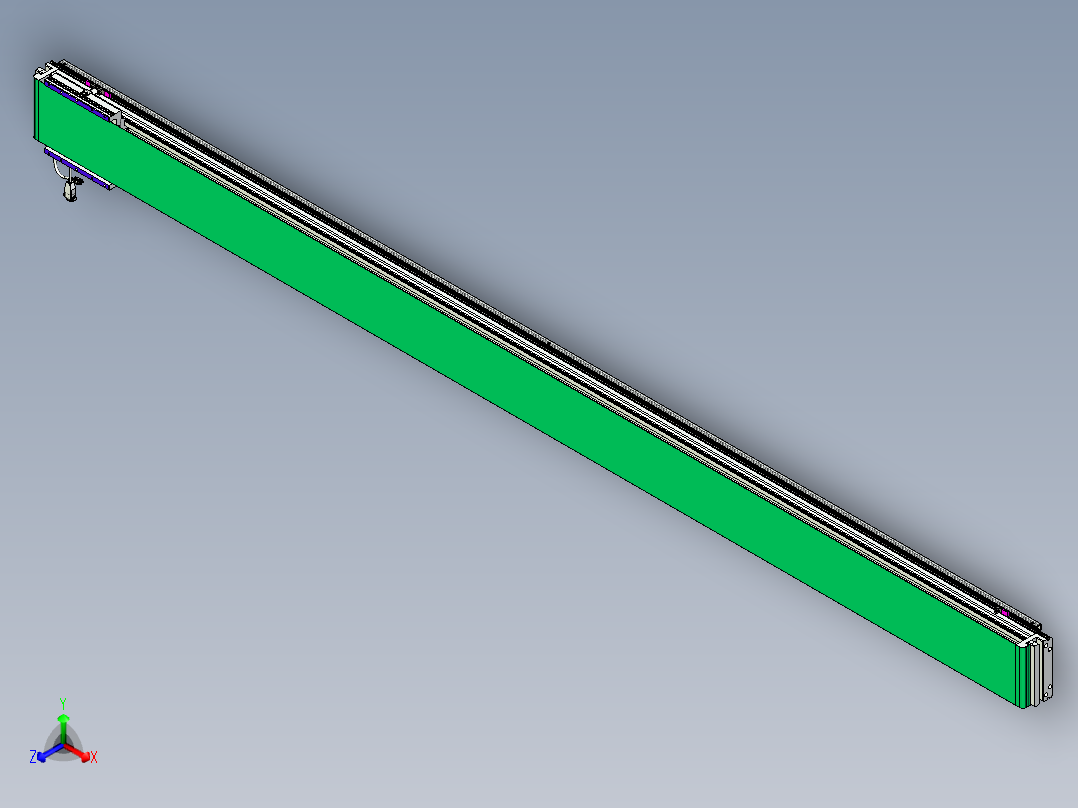 威洛博VL系列直线电机模组-VL17E3-S2900正等轴测图
