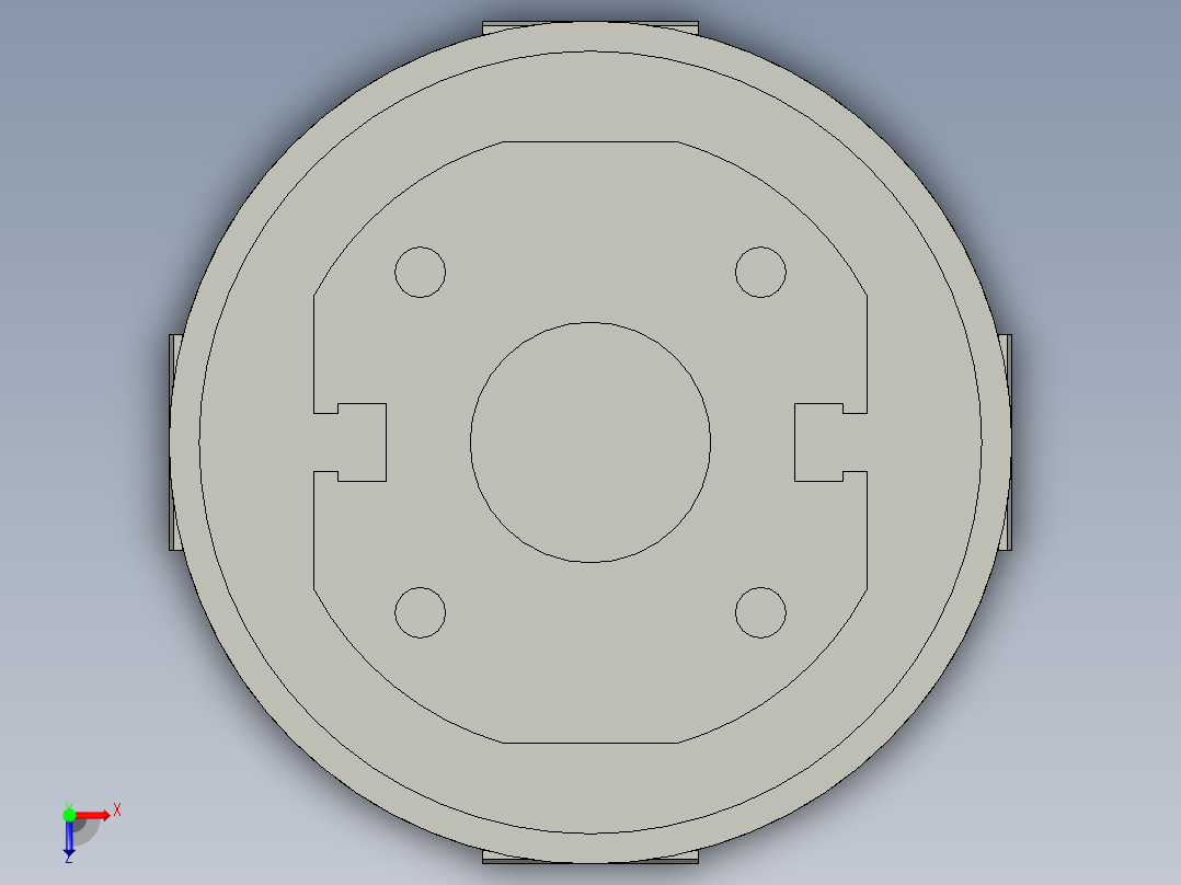 普通气爪PH02-30C俯视图