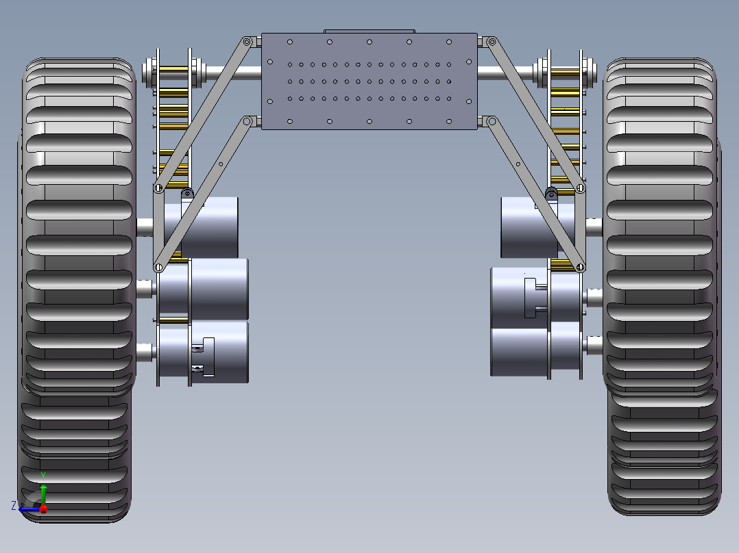 火星车模型右视图