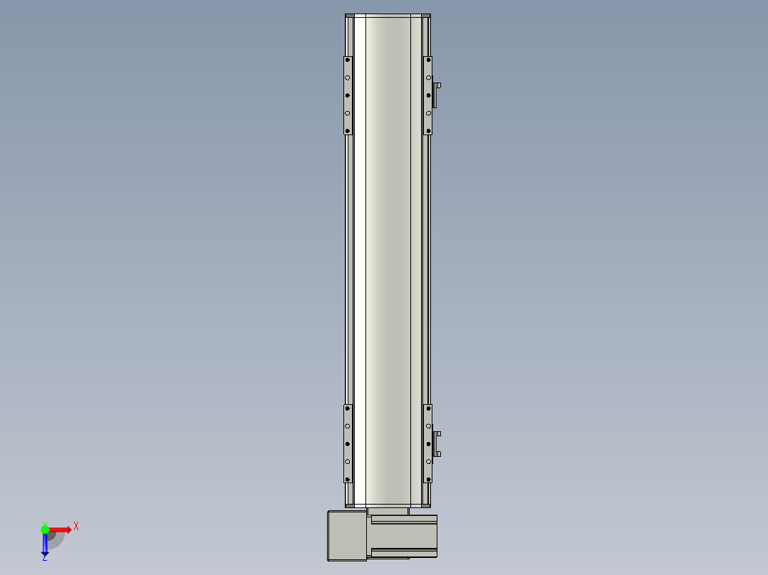 直线模组WG-LHB12-S450-LU设计图纸俯视图