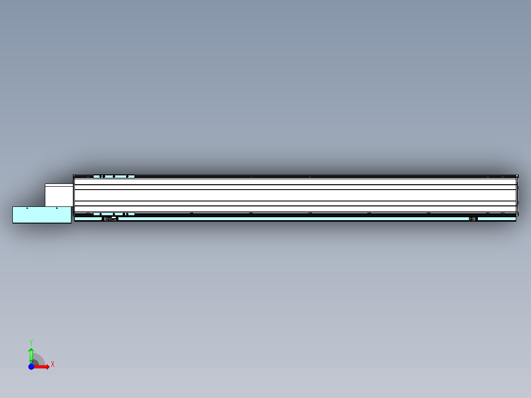威洛博VBF同步带传动一般环境VBF14-L45-S1200-BL-ZP75-C3前视图