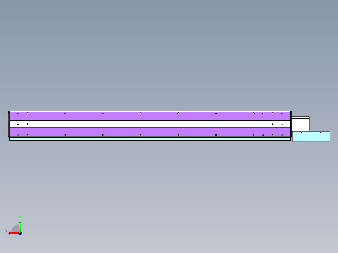 威洛博VBF同步带传动一般环境VBF14-L45-S1200-BL-ZP75-C3后视图