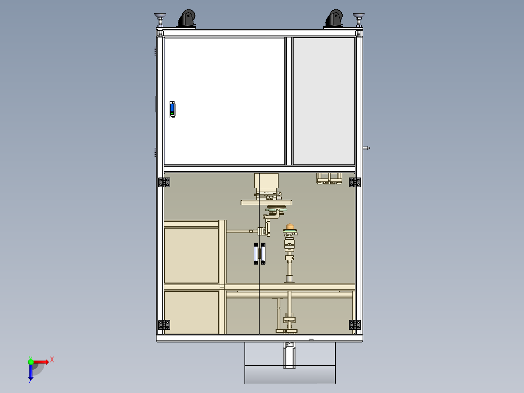 移印自动化设备俯视图