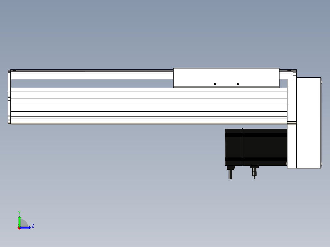 Toyo东佑达直线模组-ETH22-300-BM-750W左视图