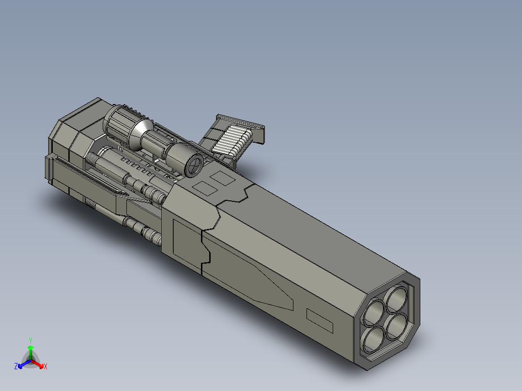 发射器正等轴测图