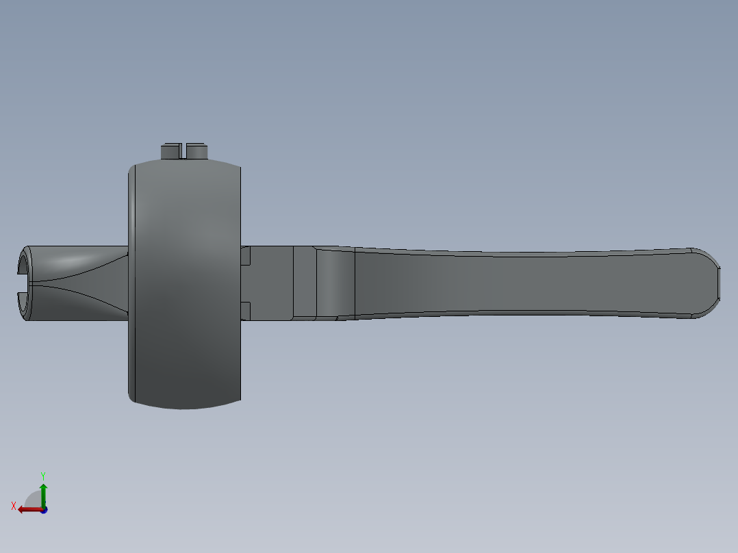 摩托车-车把控制杆后视图