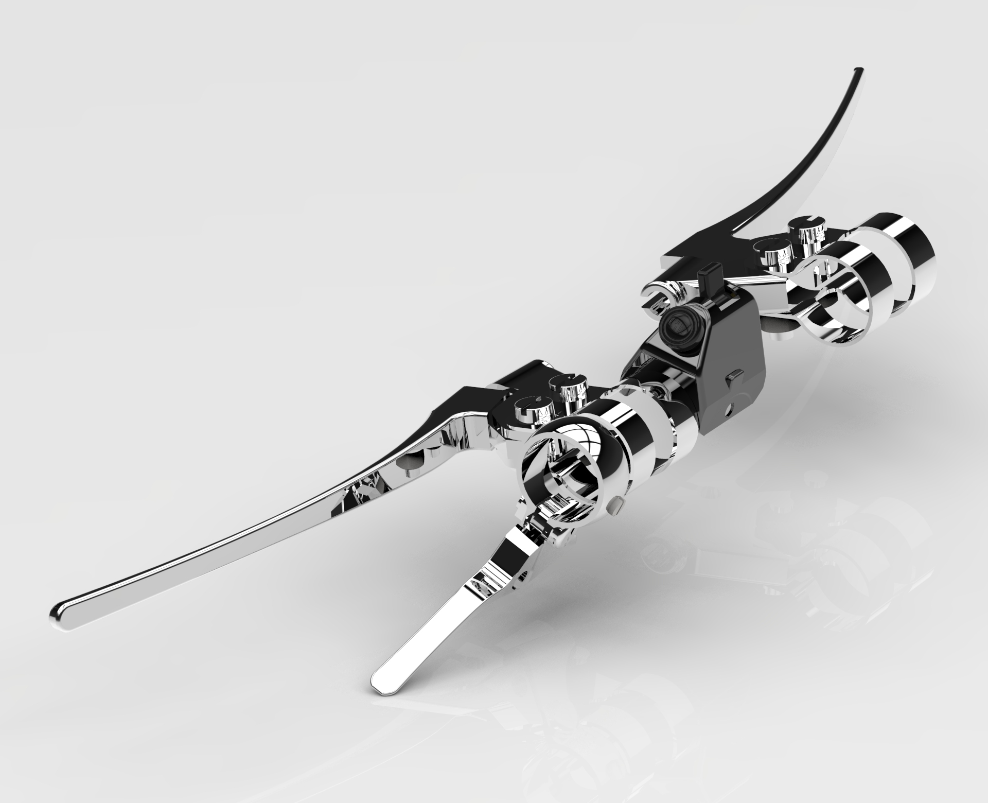 摩托车-车把控制杆