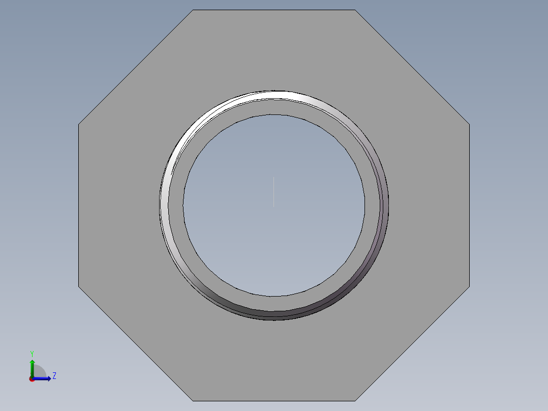 对丝-六角异径 DN32-DN20左视图