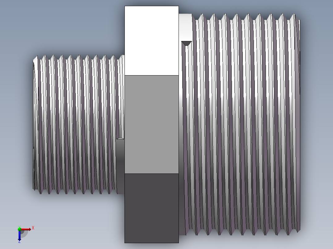 对丝-六角异径 DN32-DN20俯视图