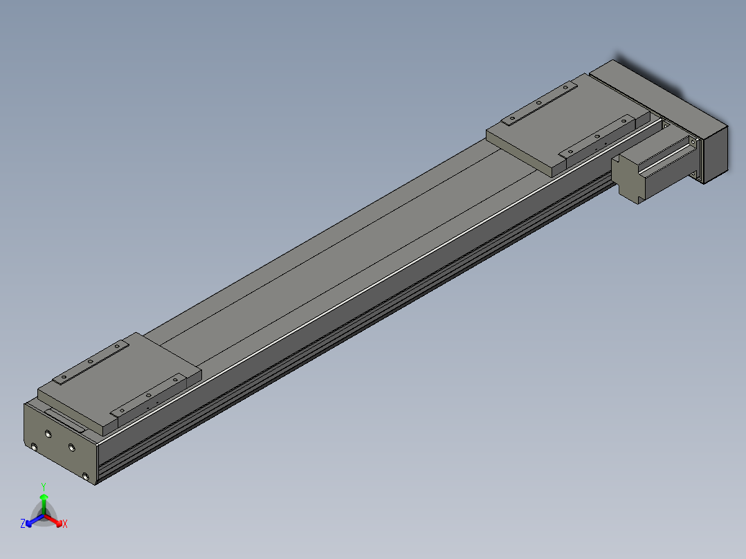 直线模组LHC17-S1000-R设计图纸