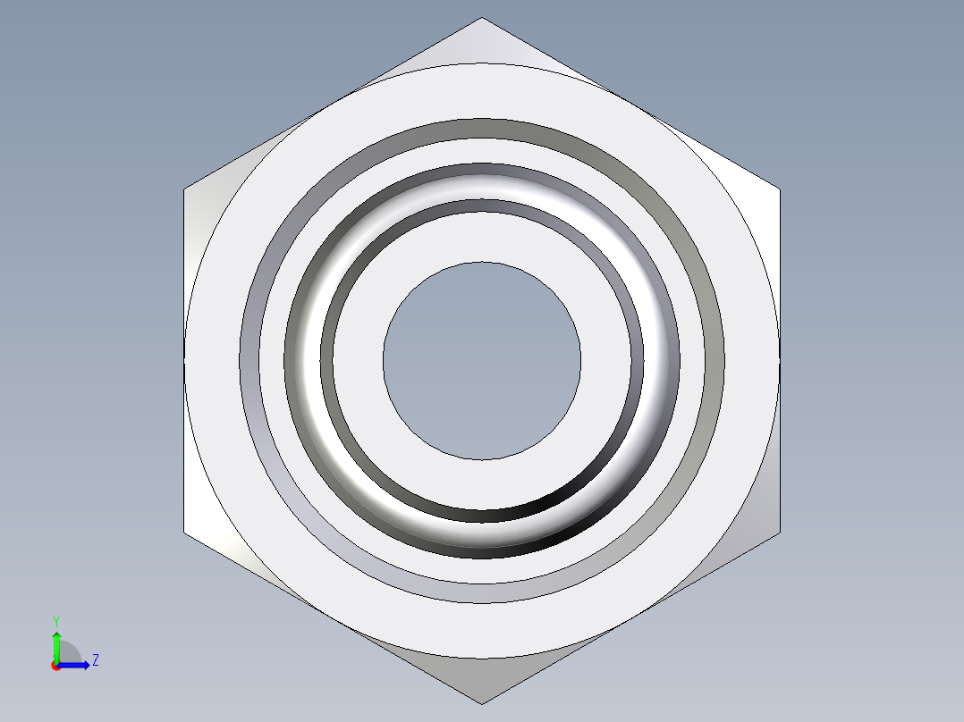 卡套式工业通用硬管接头EO_Swivel_union_GZ14SCF左视图