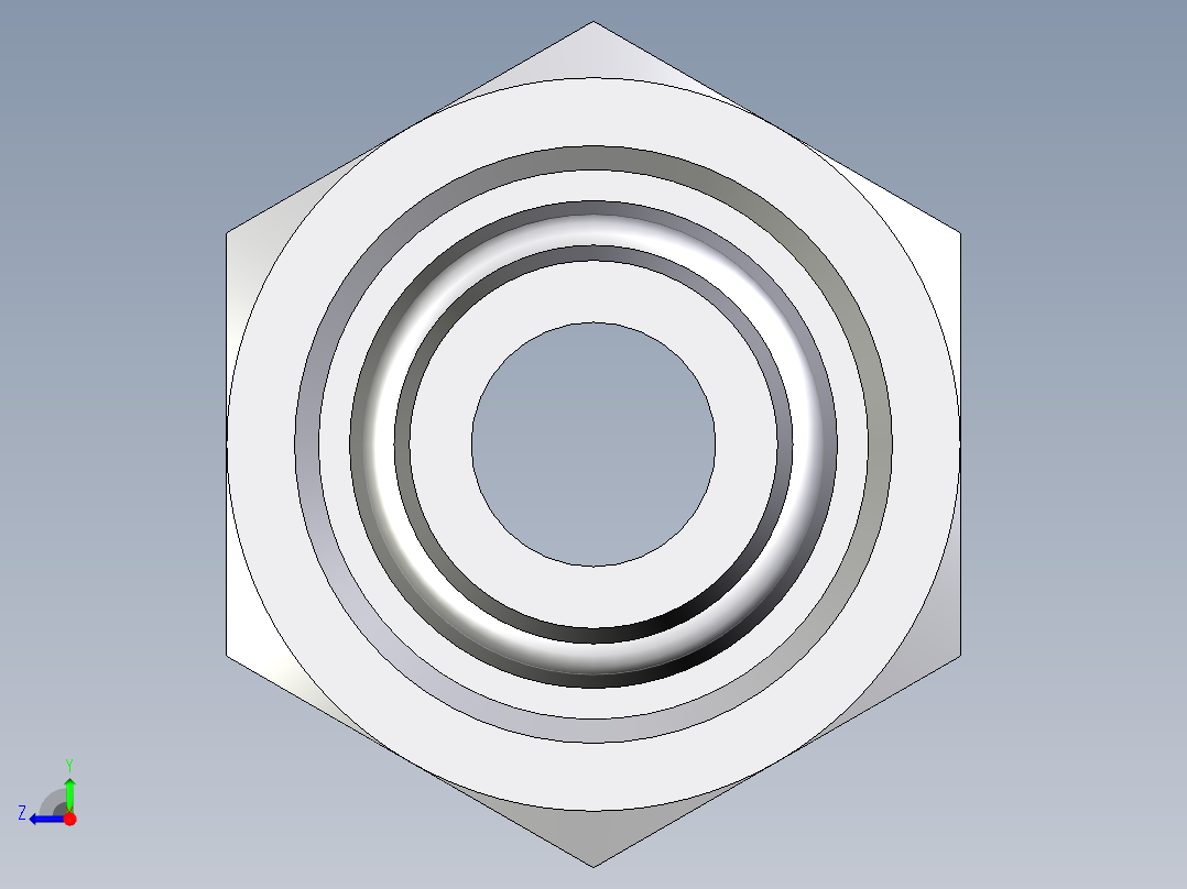 卡套式工业通用硬管接头EO_Swivel_union_GZ14SCF右视图