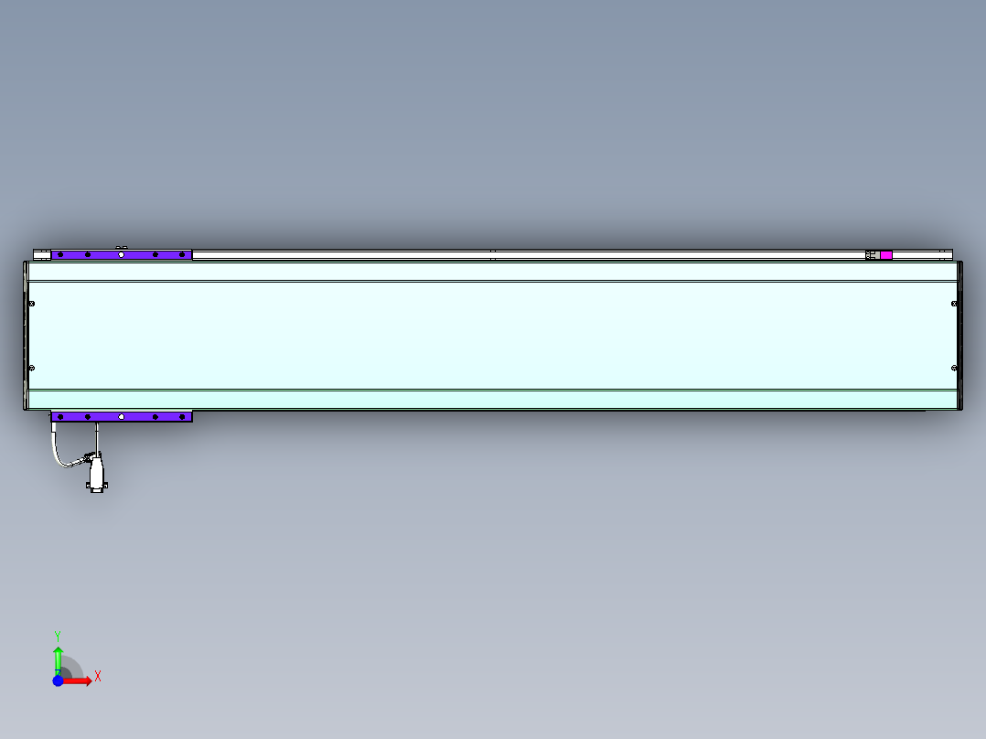 威洛博VL系列直线电机模组-VL22H3-S1100前视图