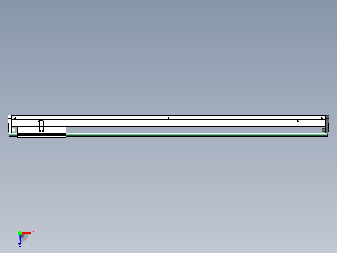 威洛博VL系列直线电机模组-VL22H3-S1100俯视图