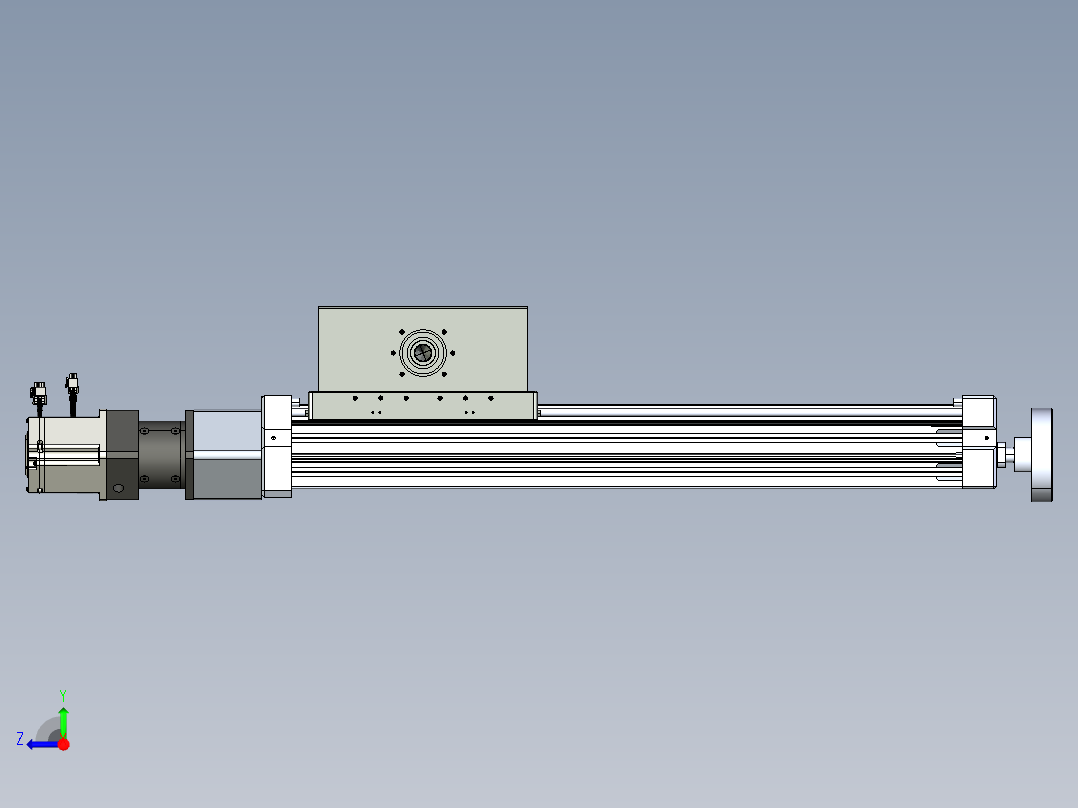 威洛博直线电机模组EB8ZR-L200-S480-RZP75B5K-ZP755K-MS3右视图