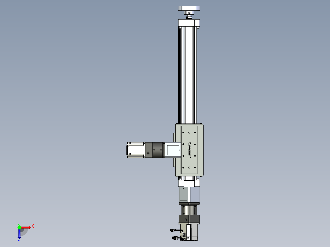 威洛博直线电机模组EB8ZR-L200-S480-RZP75B5K-ZP755K-MS3俯视图