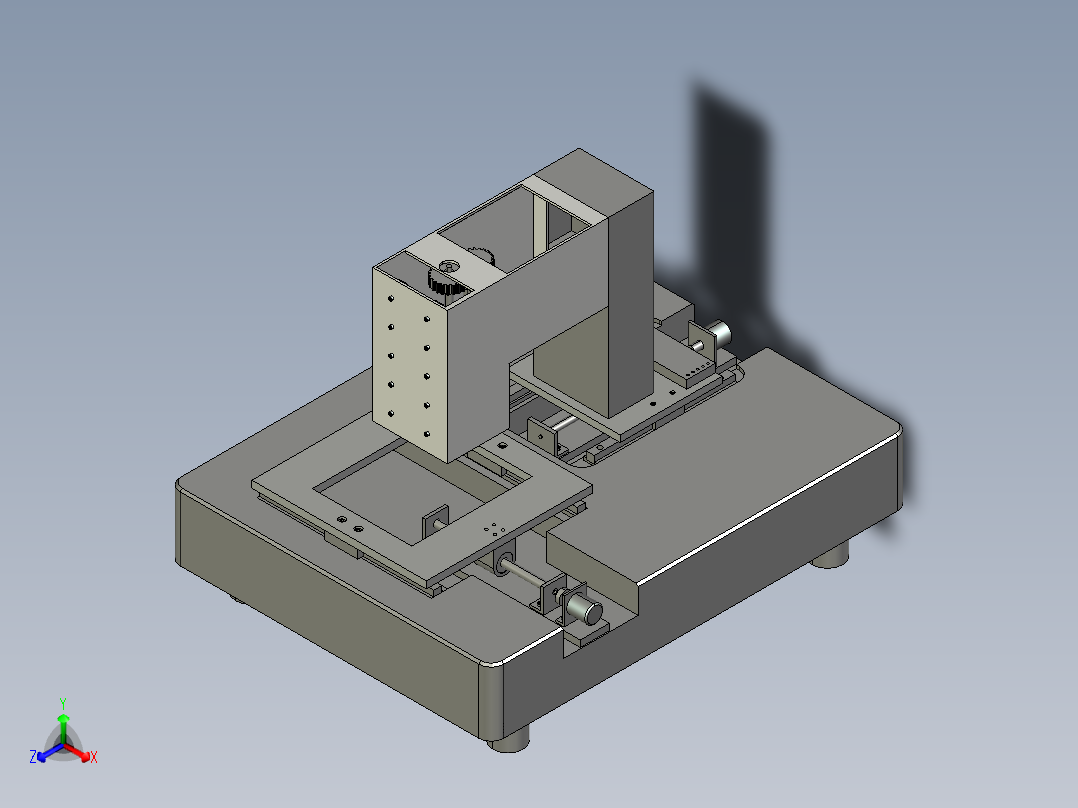 二维视觉测量机设计含proe三维图==810757=600正等轴测图