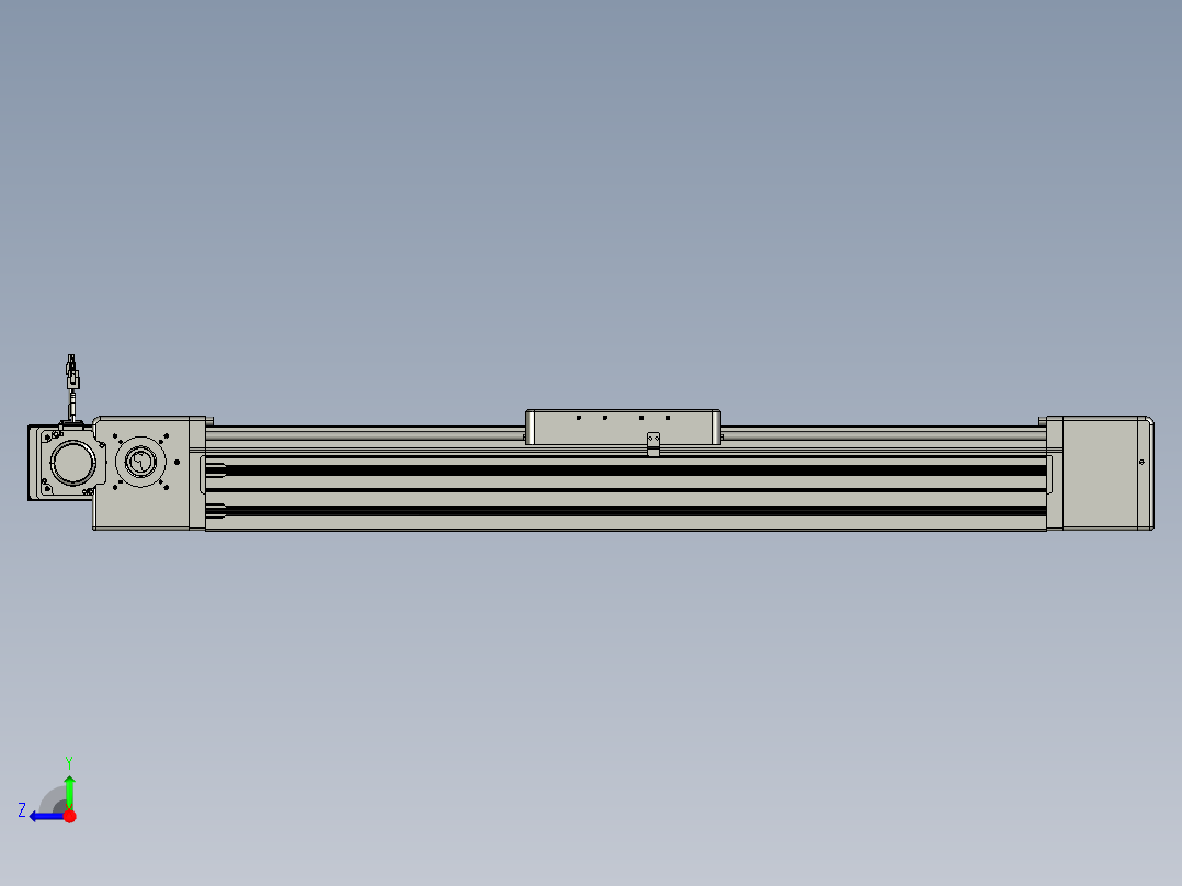 威洛博直线电机模组EB20-L224-S750-BR-ZP75-MS3-5K右视图
