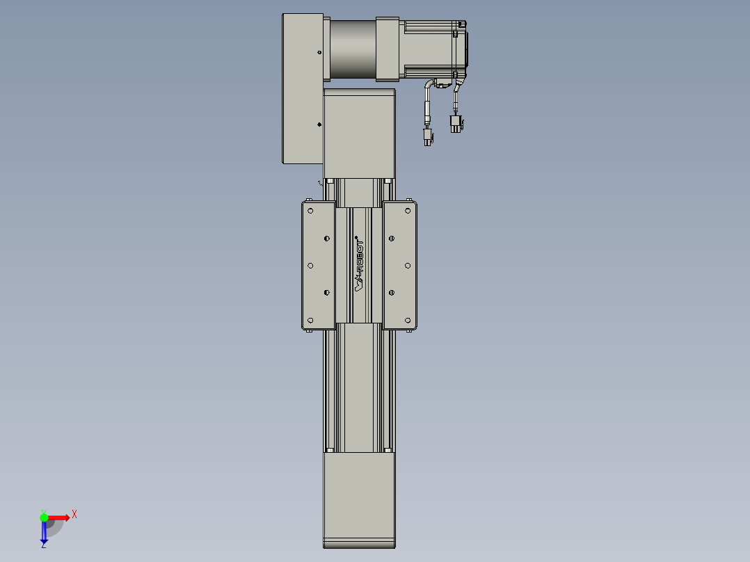 威洛博直线电机模组EB10-L224-S150-BL-ZP75-MS3-5K俯视图