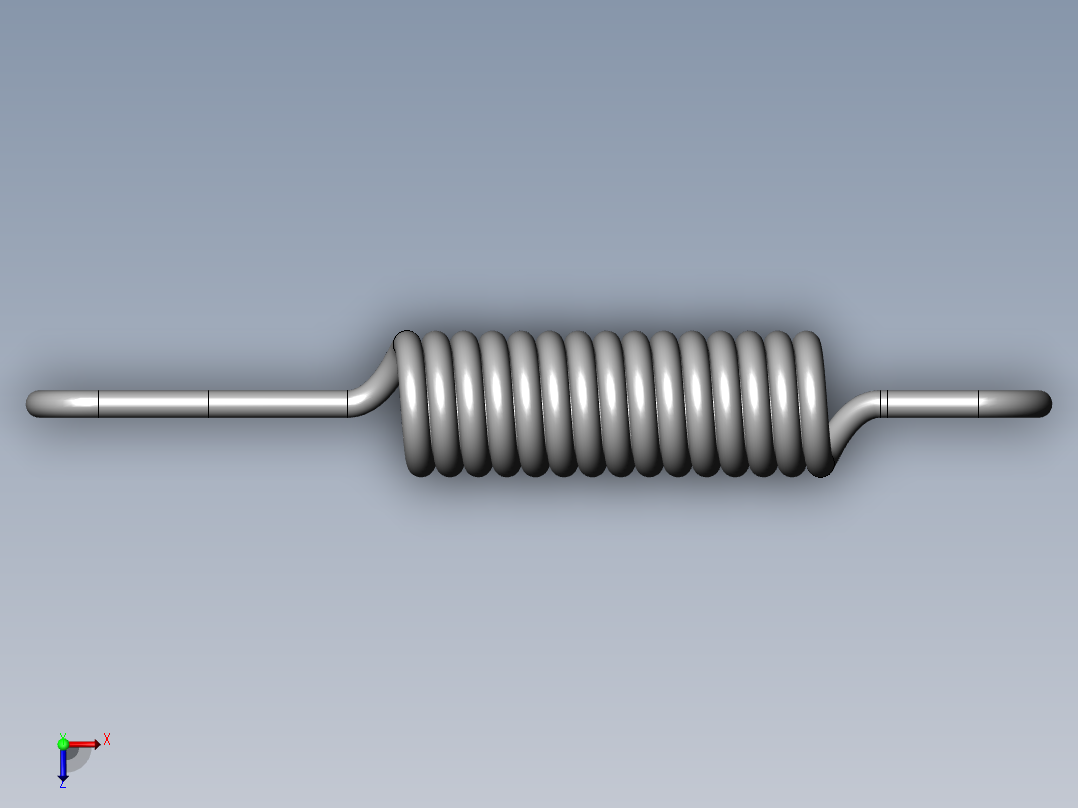 异形弹簧-1330K290_EXTENSION SPRING俯视图