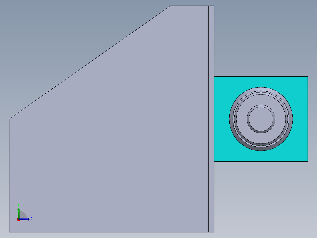 大型谷物脱粒机左视图