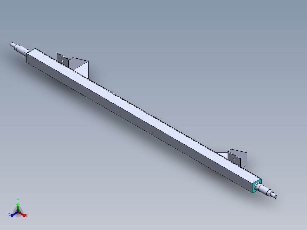 大型谷物脱粒机正等轴测图