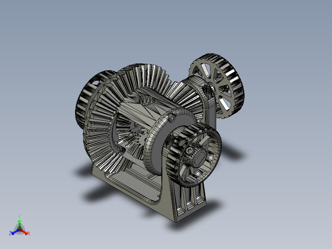 适合3D打印机的差速器图纸正等轴测图