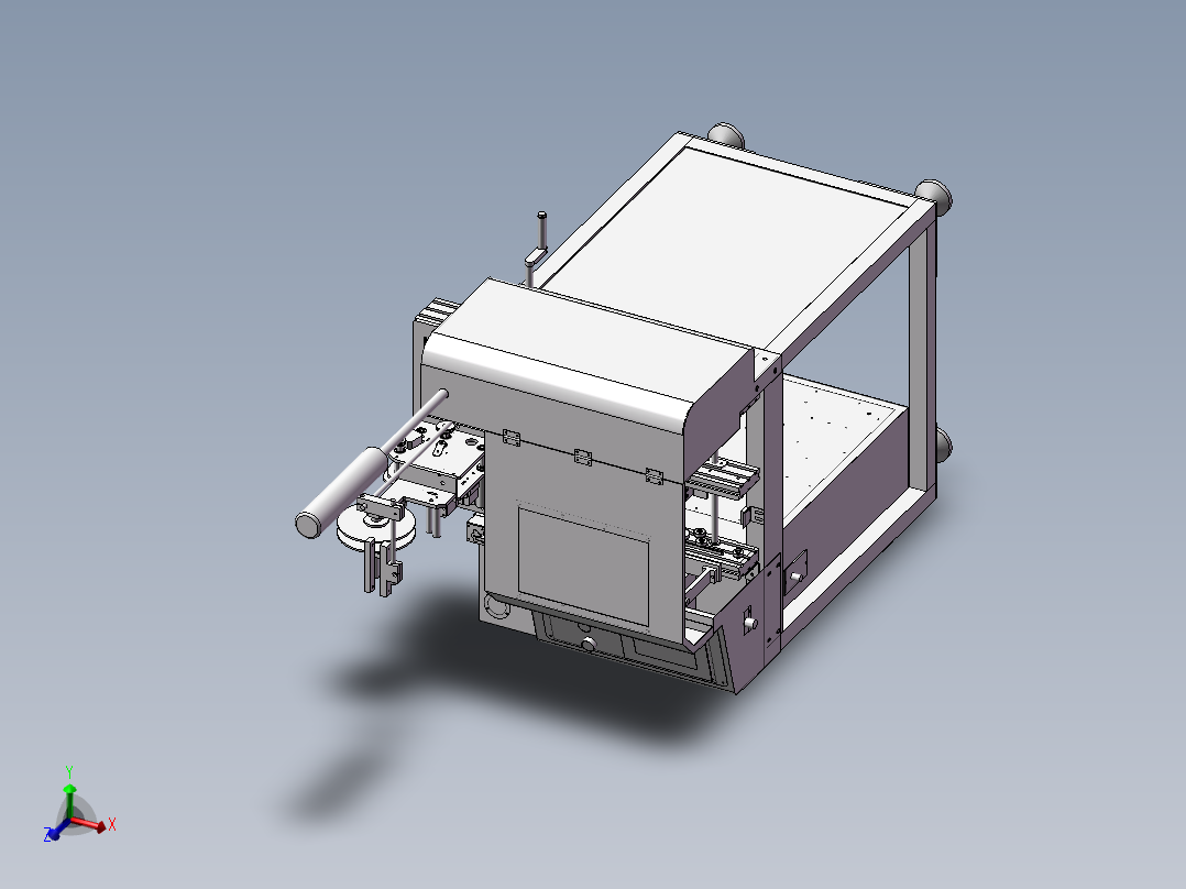 一台条码自动粘贴机